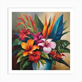 Bright flower display Art Print