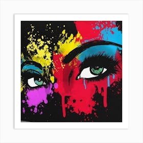 Colorful Eyes Art Print