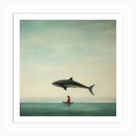 Girl In A Boat Art Print