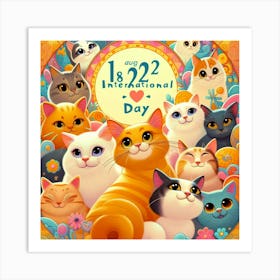 International Day Of Cats Art Print