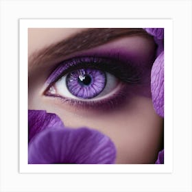 Purple Eye Art Print