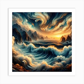 Tempestuous Beauty 3 1 Art Print