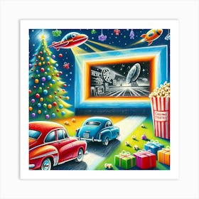 Super Kids Creativity:Christmas Movie Theater 2 Art Print