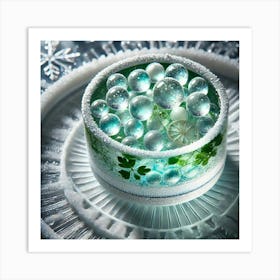 A Detailed Close Up Of A Futuristic Dish Called Gl Art Print