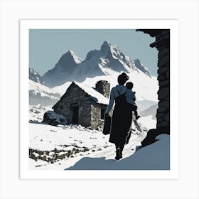 Child In The Snow Art Print