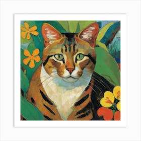 paul gagulin cat art Art Print