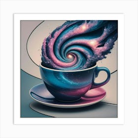 Galaxy Coffee Cup 5 Art Print