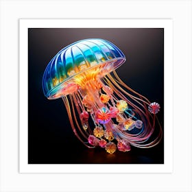 Rainbow Jellyfish 2 Art Print