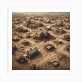 Deserted Town Art Print