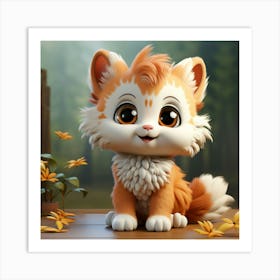 Cute Cat 7 Art Print