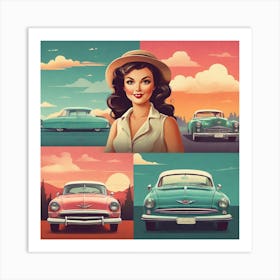 Vintage Car Collection Art Print