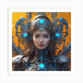 Futuristic Woman 8 Art Print