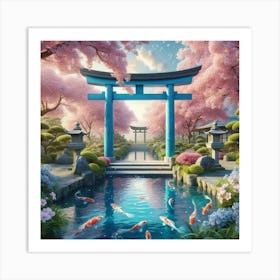 Koi Pond 7 Art Print