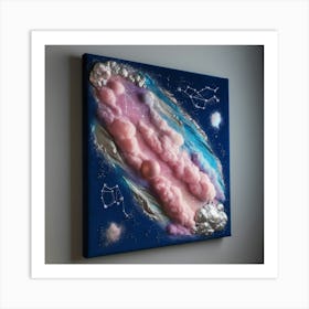 Pink Cloud Canvas Art Art Print