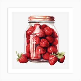 Strawberry Jar 8 Art Print