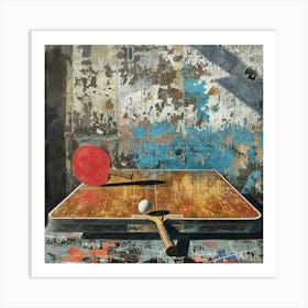 Ping Pong Table Art Print