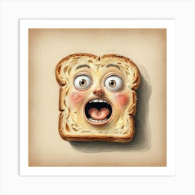 Bread Face 4 Art Print