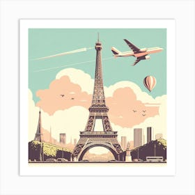 Paris Eiffel Tower France City Architecture Art Print