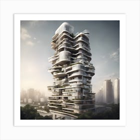 Futuristic Building Art Print