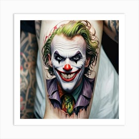 Joker Tattoo 11 Art Print