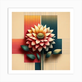 Abstract Flower 21 Art Print