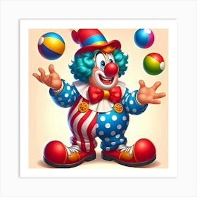 Clown With Balls 1 Poster