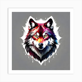 Wolf Head 5 Art Print