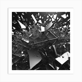 Shattered Glass 11 Art Print