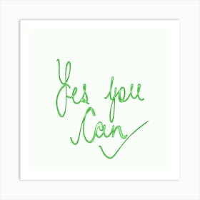 Yes You Can - Watercolour Art Print