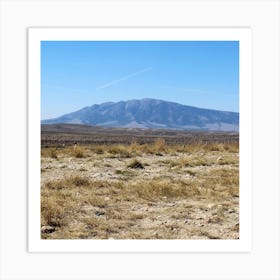 Desert Mountain In The Distance Art Print