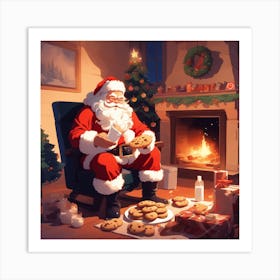 Christmas Santa 13 Art Print