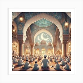 Muslim Prayerلمشاعر الروحانية في رمضان 7 Art Print