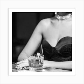 Glamour Girl - SQUARE Art Print