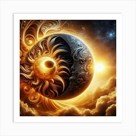 Sun And Moon Art Print