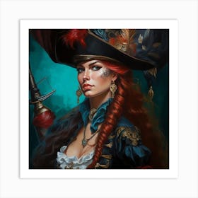 Pirate Girl 1 Art Print