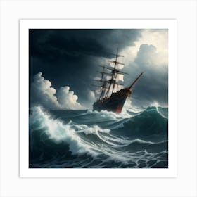 Stormy Seas Art Print