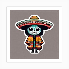 Day Of The Dead Skull 4 Art Print