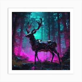 Deer In The Forest 92 Art Print