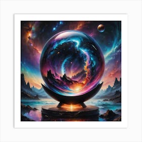 Globe World Art Print