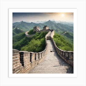 15762 The Iconic Great Wall Of China, Stretching Along T Xl 1024 V1 0 Art Print