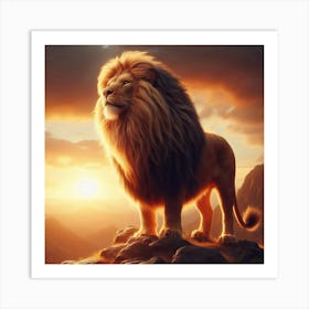 Lion Art 5 Art Print