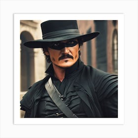 Pedro Pascal Zorro 1 Art Print