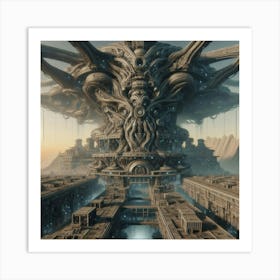 Futuristic City 4 Art Print