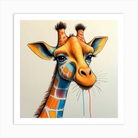 Giraffe 127 Art Print