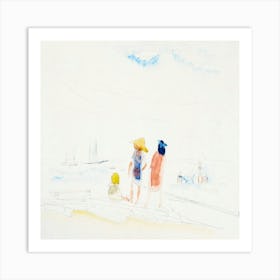 'Sunday At The Beach' Art Print