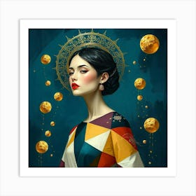 Golden Goddess Art Print