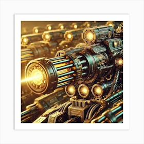 Solar Beam Cannons Converted Art Print