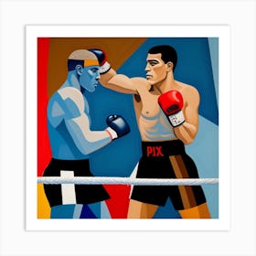 Boxing Match 1 Art Print