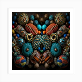 Kaleidoscope Of Beads Art Print