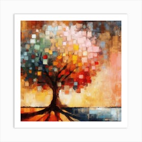 Abstract Tree 4 Art Print